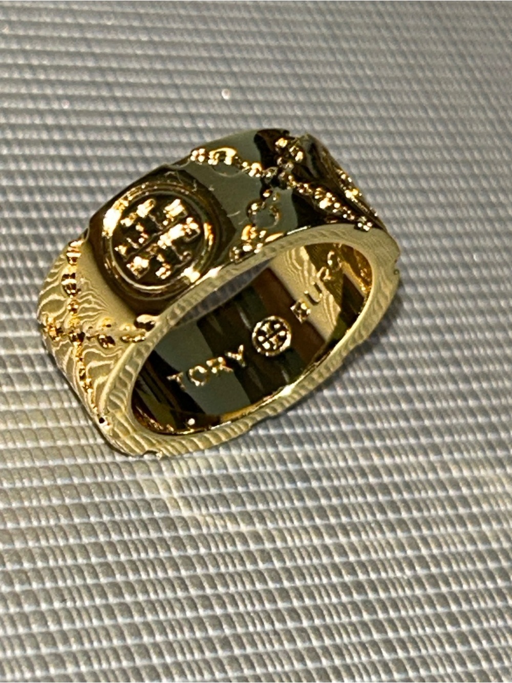 Tory Burch Gold-Plated Ornate Women's Statement Ring NWOT